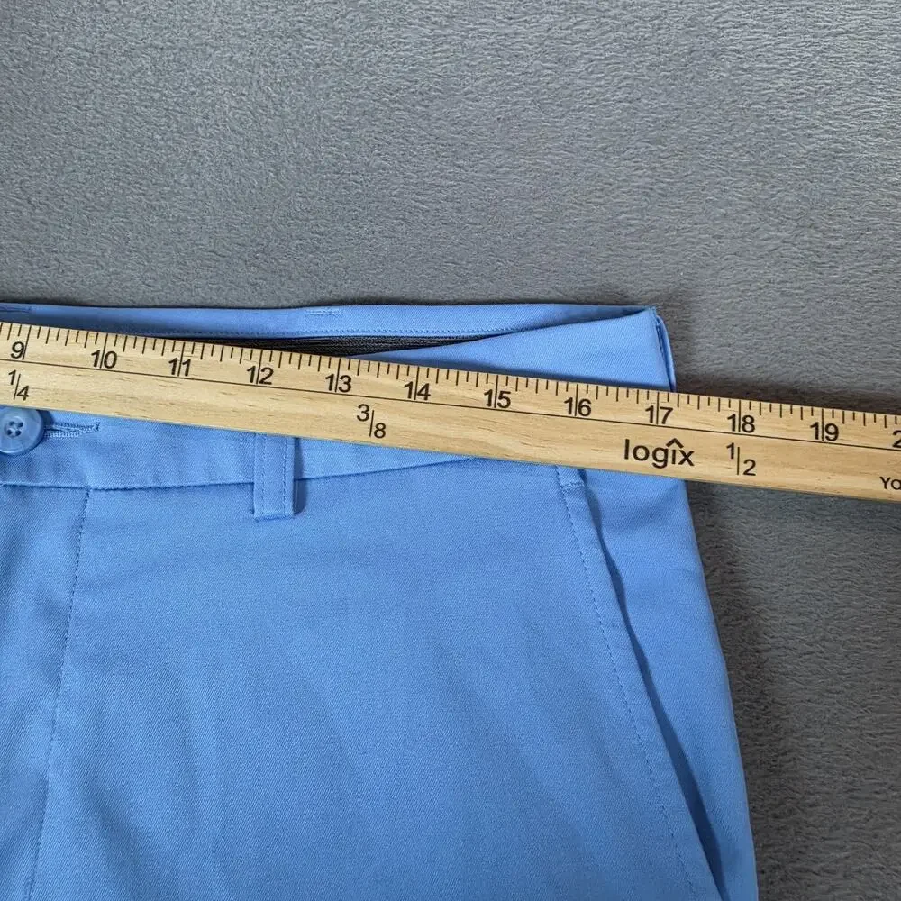 Roundtree & Yorke Performance Golf Shorts Men's Size 34 Blue Stretch Lightweight